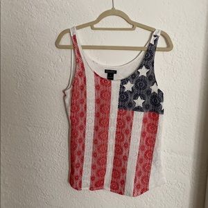 Lucky Brand American Flag Shirt